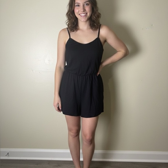 Old Navy Pants - Old Navy XXL Black Sleeveless Romper